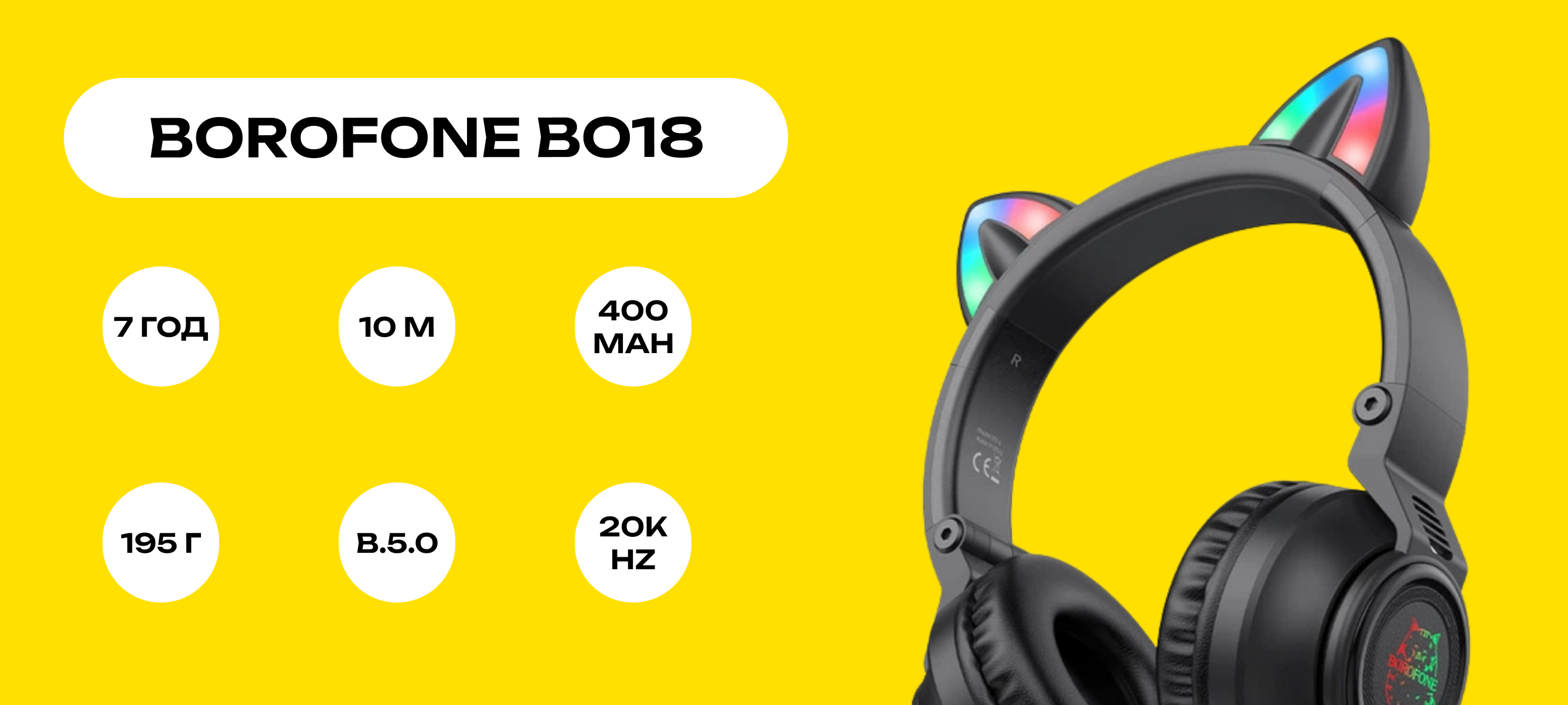 Банер AirPods, накладні та ігрові навушники